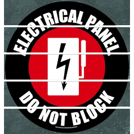 Superior Mark Floor Sign, Superior Mark, Electrical Panel Do Not Block, 17.5in SMFS0757